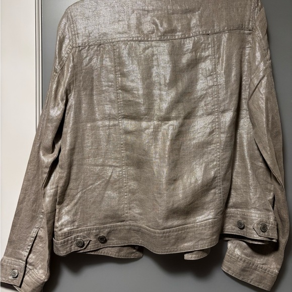 Metallic Button-Up Jacket - Picture 3 of 3